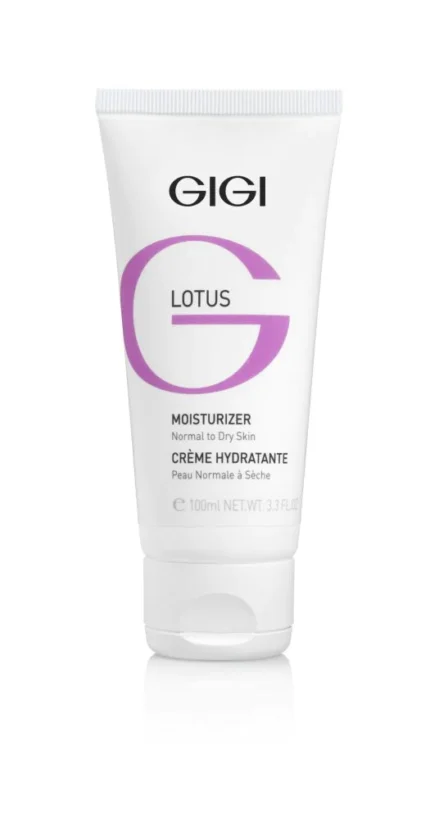 Lotus Feuchtigkeitscreme für normale bis trockene Haut, 100ml.